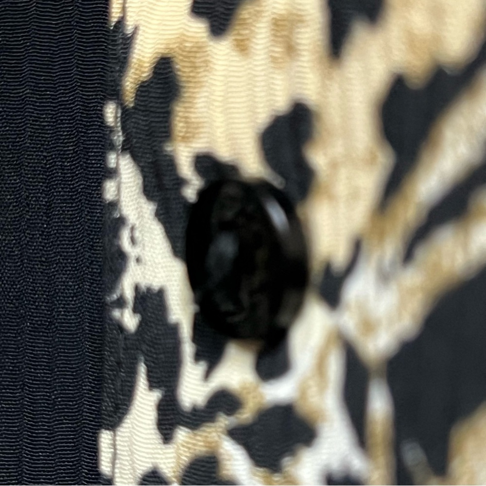 Notations Animal Print Button Down Leopard Tiger … - image 3
